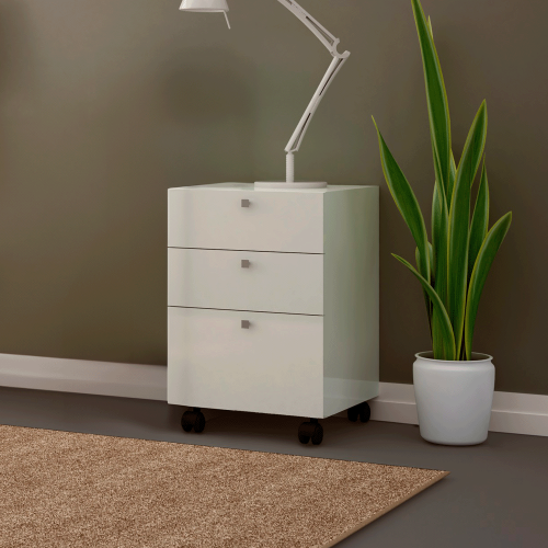 Gaveteiro 3 Gavetas Robust Off White - Dalla Costa