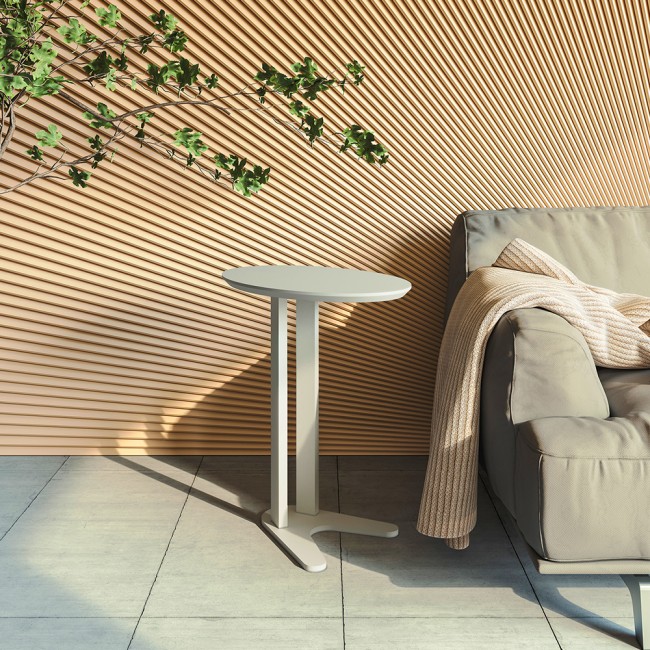 Mesa de Canto Nature Off White - Dalla Costa