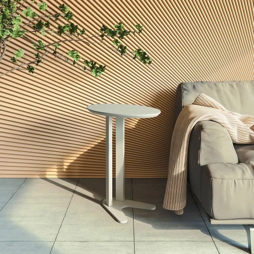 Mesa de Canto Nature Off White - Dalla Costa