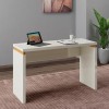 Mesa para Escritório Robust Tc144 Off White/Freijó - Dalla Costa