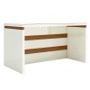 Mesa para Escritório Robust Tc145 Off White/Freijó - Dalla Costa