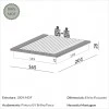 Base de Cama Queen Basic Freijó - Dalla Costa