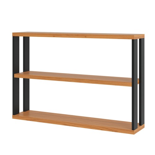 Nicho Retangular 100% Mdf Industrial F26 Freijó/Preto - Dalla Costa