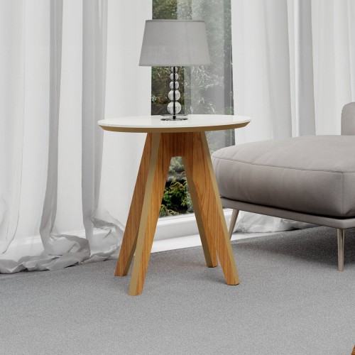 Mesa de Canto Retrô Tb37 Freijó/Off White - Dalla Costa