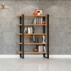 Estante para Livros Industrial Freijó/Preto - Dalla Costa