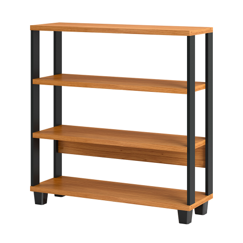 Estante para Livros 4 Prateleiras Industrial Freijó/Preto - Dalla Costa