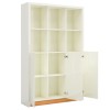 Estante para Livros 3 Portas Robust Off White/Freijó - Dalla Costa