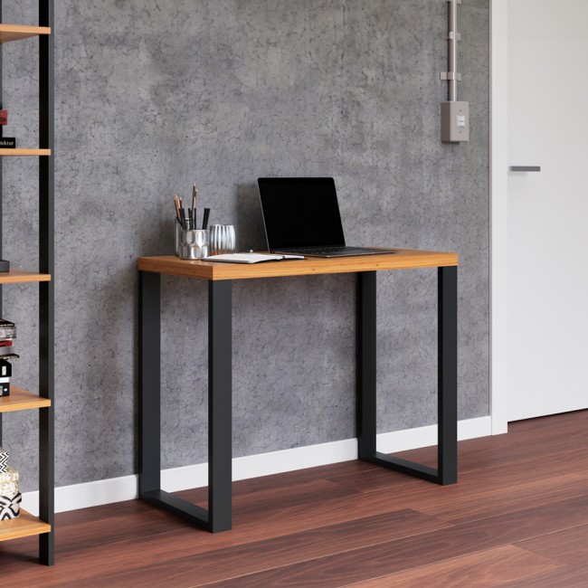 Mesa para Escritório Industrial Freijó/Preto - Dalla Costa