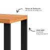 Mesa para Escritório Industrial Freijó/Preto - Dalla Costa