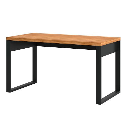 Mesa para Escritório Industrial F20 Freijó/Preto - Dalla Costa