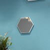 Painel Espelhado Hexagonal Decorativo Basic Es1 Off White - Dalla Costa