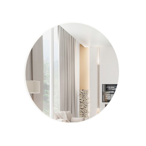 Painel Espelhado Redondo Decorativo Basic  Es10 Off White - Dalla Costa