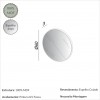 Painel Espelhado Redondo Decorativo Basic  Es11 Off White - Dalla Costa