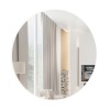 Painel Espelhado Redondo Decorativo Basic  Es11 Off White - Dalla Costa