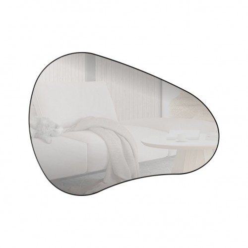 Painel Espelhado Orgânico Decorativo Nature Es16 Preto - Dalla Costa