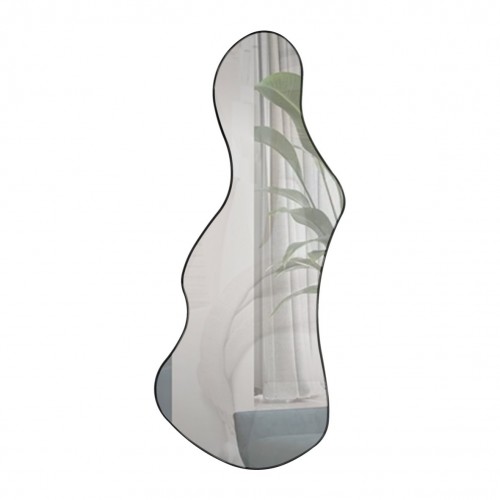 Painel Espelhado Orgânico Decorativo Nature Es19 Preto - Dalla Costa