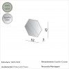 Painel Espelhado Hexagonal Decorativo Basic Es2 Off White - Dalla Costa
