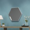 Painel Espelhado Hexagonal Decorativo Basic Es2 Off White - Dalla Costa