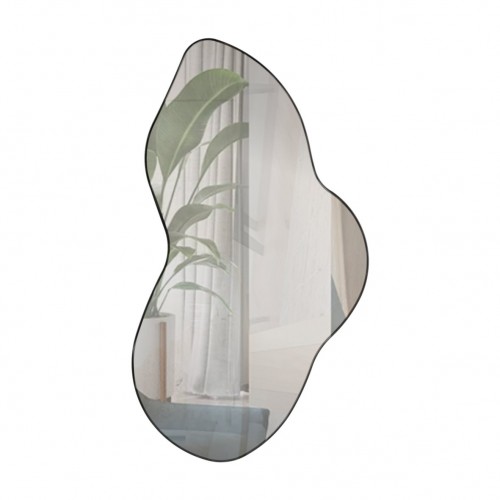 Painel Espelhado Orgânico Decorativo Nature Es20 Preto - Dalla Costa