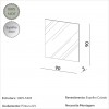 Painel  Espelhado Quadrado Decorativo Basic Es21 Off White - Dalla Costa