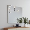 Painel  Espelhado Quadrado Decorativo Basic Es21 Off White - Dalla Costa