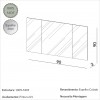 Painel Espelhado Decorativo Basic Es22 Off White - Dalla Costa