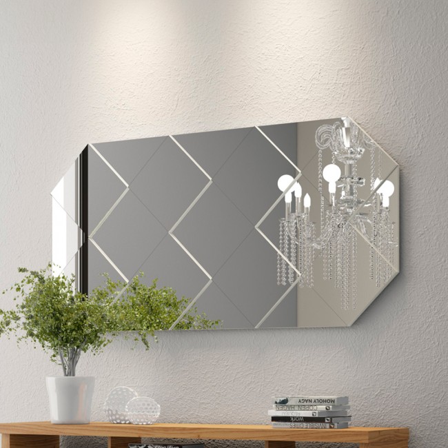 Painel Espelhado Decorativo Basic Tb208 Off White - Dalla Costa