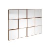 Painel Espelhado Quadriculado Decorativo Basic Tb87 Freijó - Dalla Costa