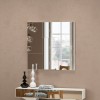 Painel Espelhado Quadriculado Decorativo Basic Tb96 Off White - Dalla Costa