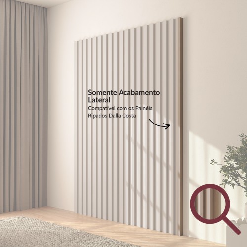 Acabamento Lateral Painel Ripado P10 Fendi - Dalla Costa