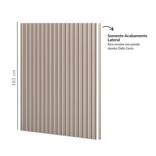 Acabamento Lateral Painel Ripado P10 Fendi - Dalla Costa