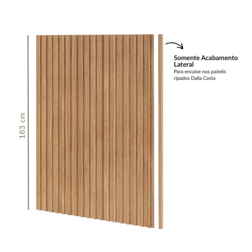 Acabamento Lateral Painel Ripado P10 Freijó - Dalla Costa