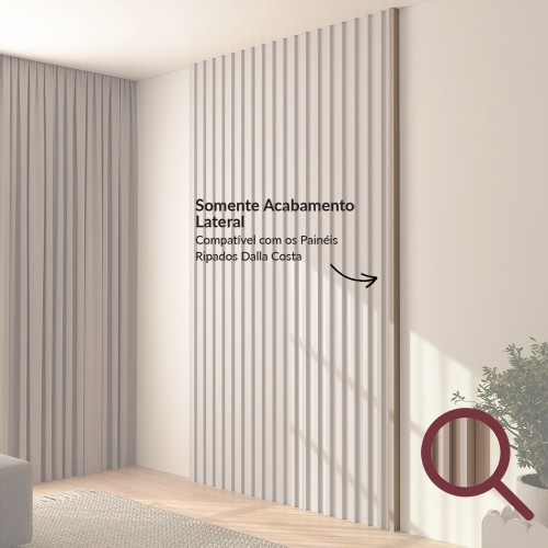 Acabamento Lateral Painel Ripado P11 Fendi - Dalla Costa