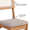 Kit 2 Cadeiras com 100% Mdf Freijó/Bege Claro J20 - Dalla Costa