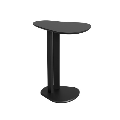 Mesa Auxiliar Orgânica 60cm Preto Fosco - Dalla Costa