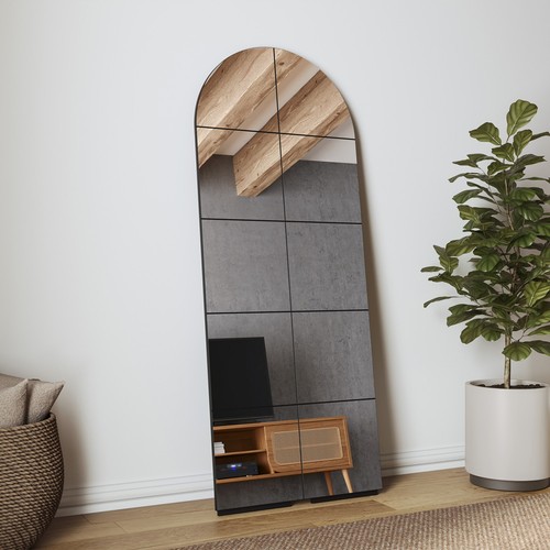 Painel Espelhado Decorativo Vertical Nature Preto - Dalla Costa