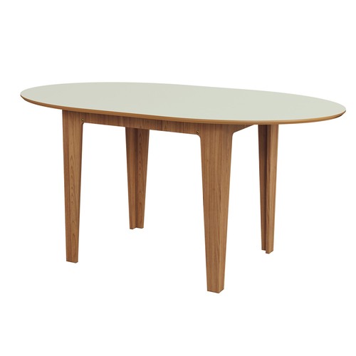 Mesa de Jantar Extensível 4 Lugares Nature Off White/Freijó - Dalla Costa