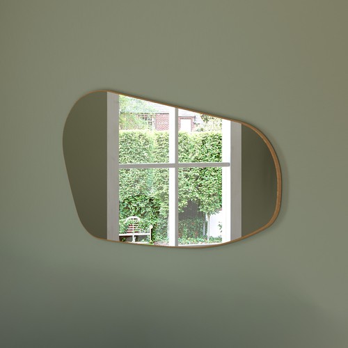 Painel Espelhado Orgânico 135cm Freijó - Dalla Costa