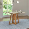 Mesa de Jantar 135cm 4 Lugares Off White/ Freijó - Dalla Costa