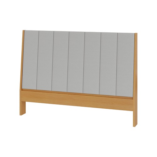 Cabeceira Estofada 160cm Freijó/Cinza Claro - Dalla Costa