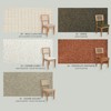 Conjunto Sala de Jantar Mesa Lisboa Hexagonal Freijó Tm80 com 4 Cadeiras Palha Sintética Ca35 - Freijó/Verde