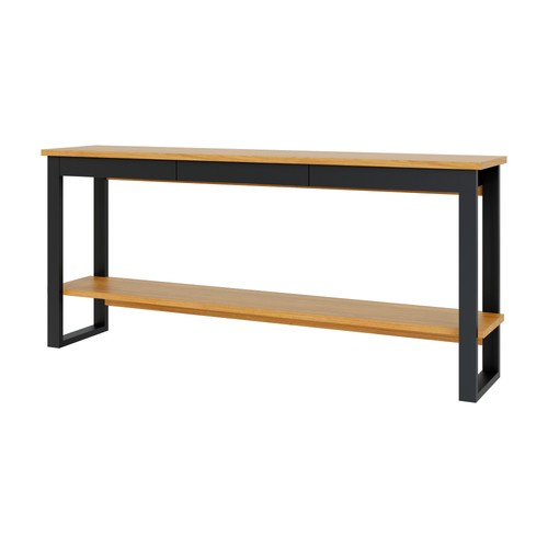 Aparador Industrial 180cm com 1 Gaveta Freijó/Preto - Dalla Costa