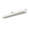 Prateleira com Led 180cm Basic Off White - Dalla Costa