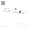 Prateleira com Led 180cm Basic Off White - Dalla Costa