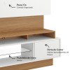 Painel para TV Até 65 Polegadas 2 Portas 220cm Basic Off White/Freijó - Dalla Costa