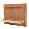 Painel para TV Até 75 Polegadas 2 Gavetas 228cm Ripado Freijó/Off White - Dalla Costa