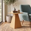 Mesa Lateral Pirâmide 60cm 100% Mdf Carvalho Rosé