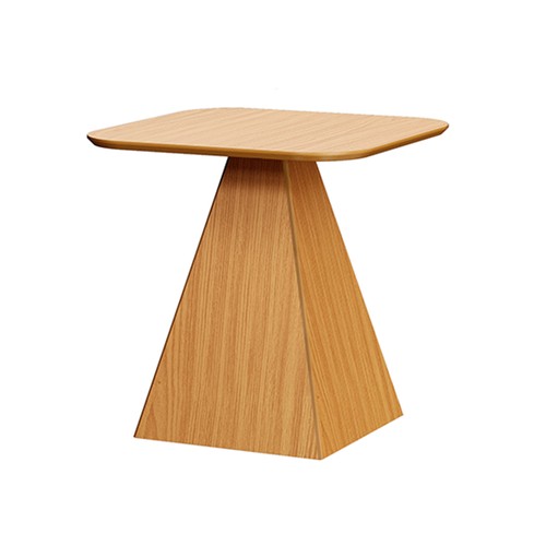 Mesa Lateral Pirâmide 50cm 100% Mdf - Carvalho Rosé