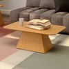 Mesa de Centro Pirâmide 90cm 100% Mdf - Carvalho Rosé