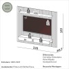 Painel para TV Até 75 Polegadas 2 Gavetas com Led 228cm Ripado Freijó/Off White - Dalla Costa